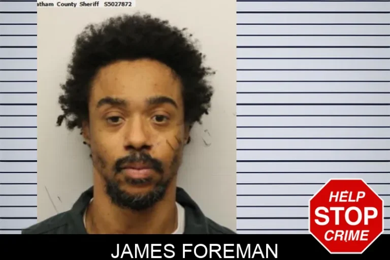 James Foreman mugshot – Chatham County , Georgia James Foreman