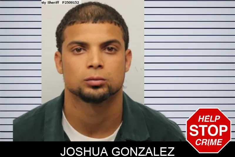 Joshua Gonzalez mugshot