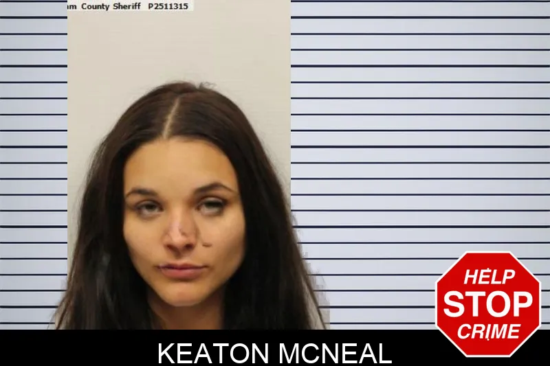 Keaton McNeal mugshot