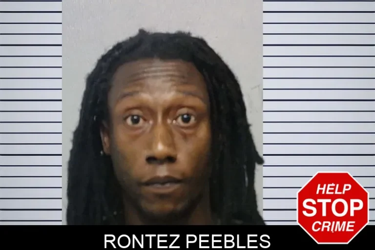 Rontez Peebles mugshot – Bibb County , Georgia Rontez Peebles