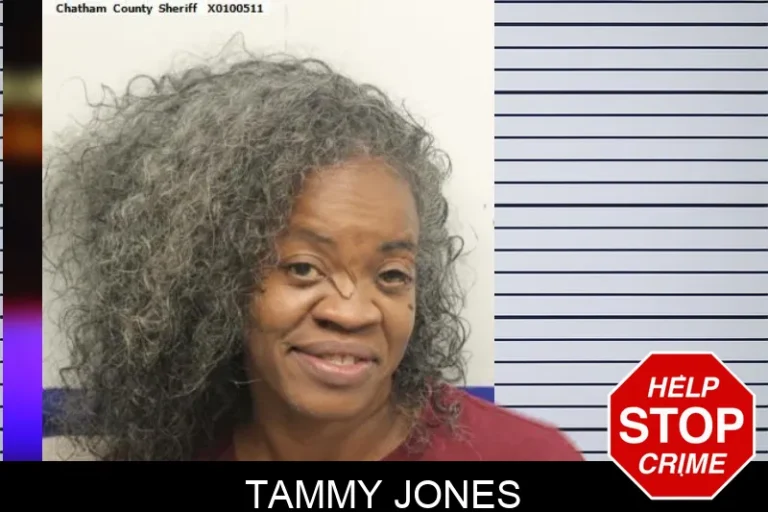 Tammy Jones mugshot – Chatham County , Georgia Tammy Jones
