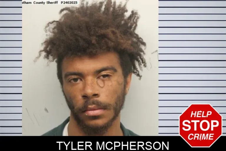 Tyler McPherson mugshot – Chatham County , Georgia Tyler McPherson