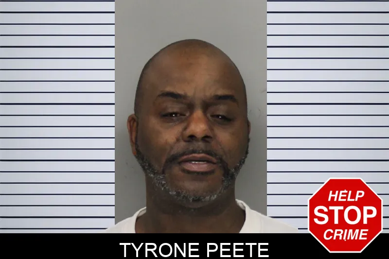 Tyrone Peete mugshot