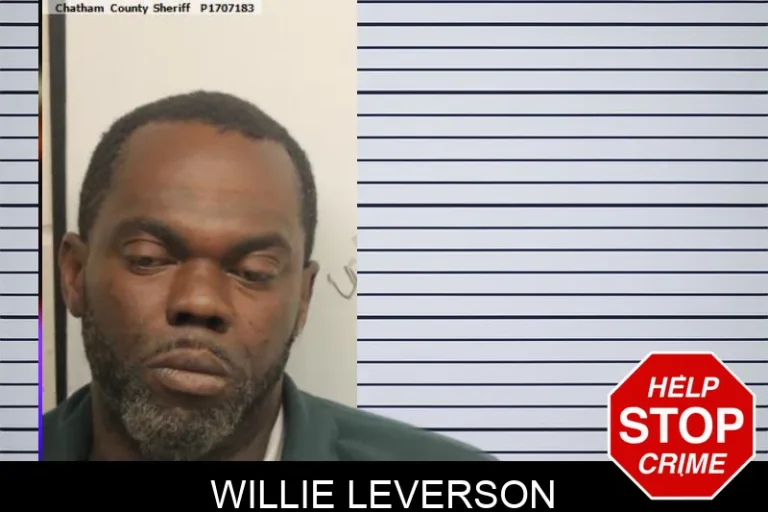 Willie Leverson mugshot – Chatham County , Georgia Willie Leverson
