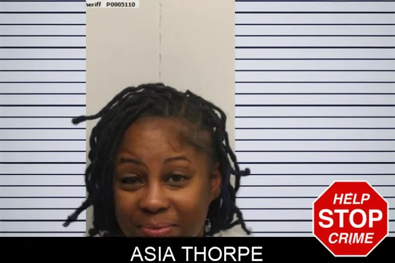 Asia Thorpe mugshot – Chatham County , Georgia Asia Thorpe