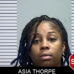 Asia Thorpe Mugshots