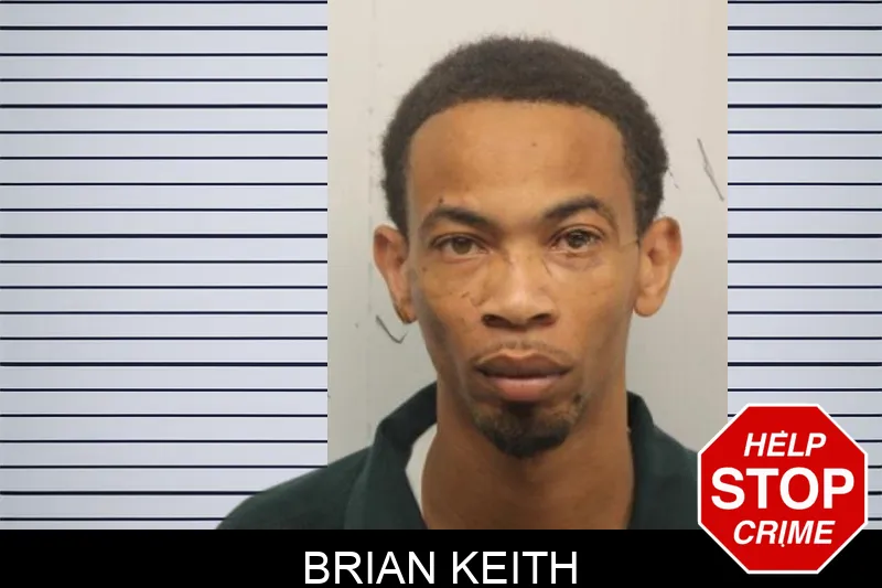 Brian Keith mugshot