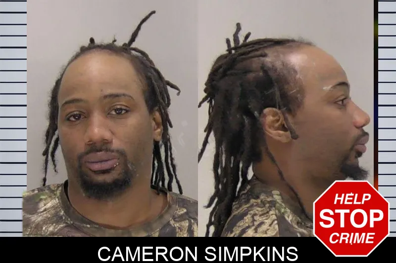 Cameron Simpkins mugshot