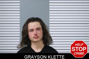 Grayson Klette mugshot