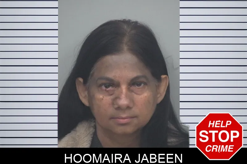 Hoomaira Jabeen mugshot