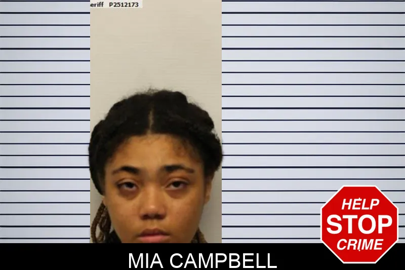 Mia Campbell mugshot