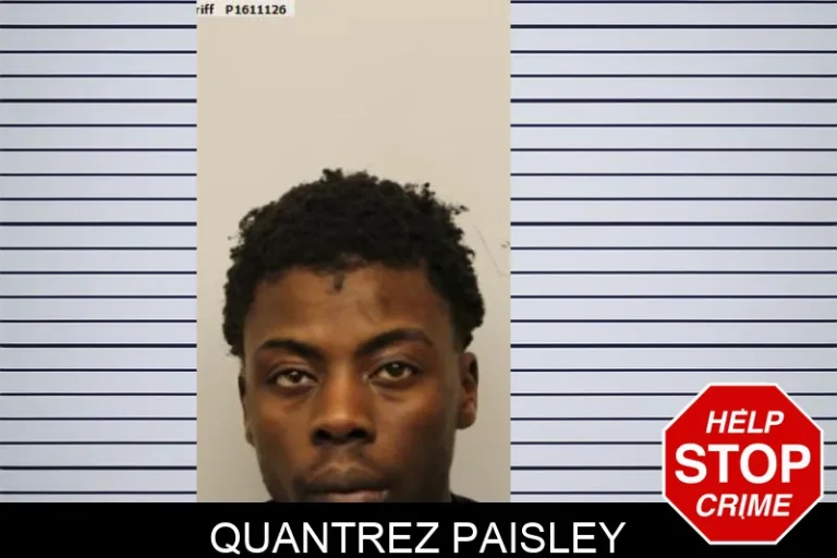 Quantrez Paisley mugshot – Chatham County , Georgia Quantrez Paisley