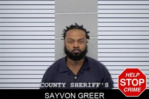 Sayvon Greer mugshot