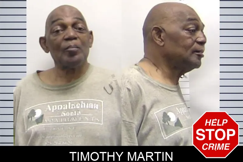 Timothy Martin Mugshots