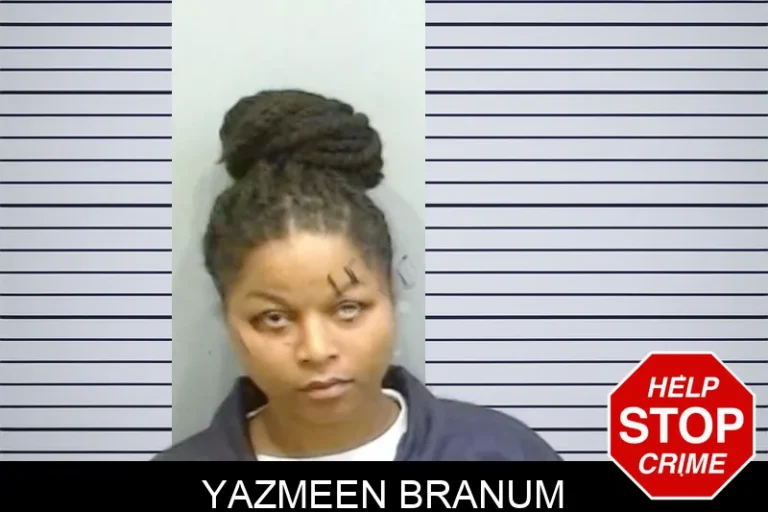 Yazmeen Branum mugshot – Fulton County , Georgia Yazmeen Branum