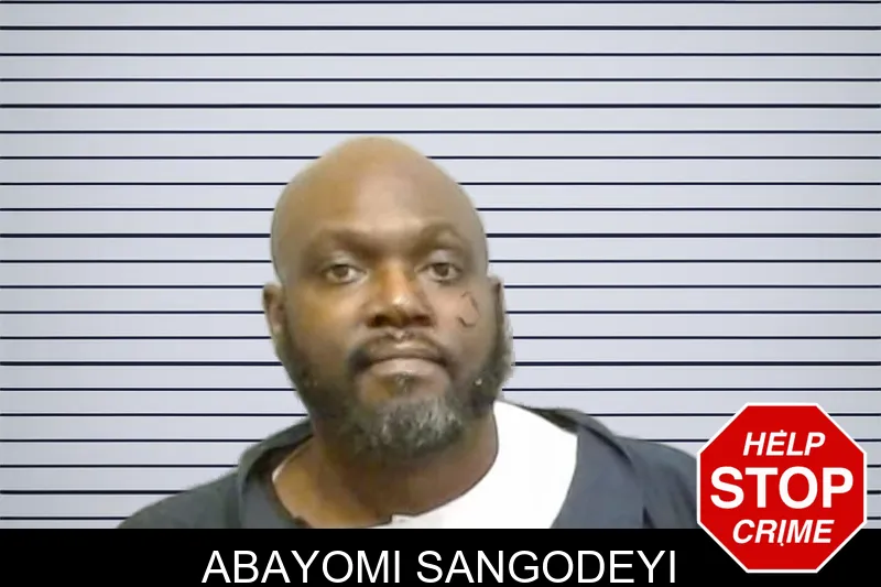 Abayomi Sangodeyi mugshot