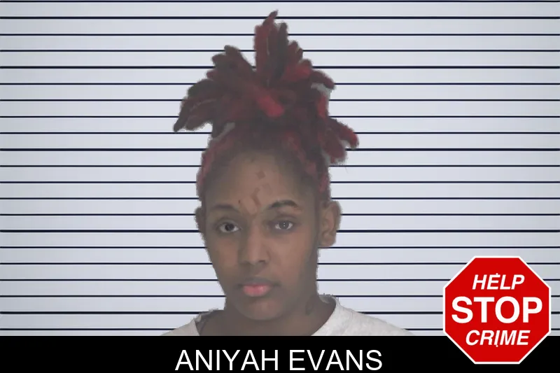 Aniyah Evans mugshot