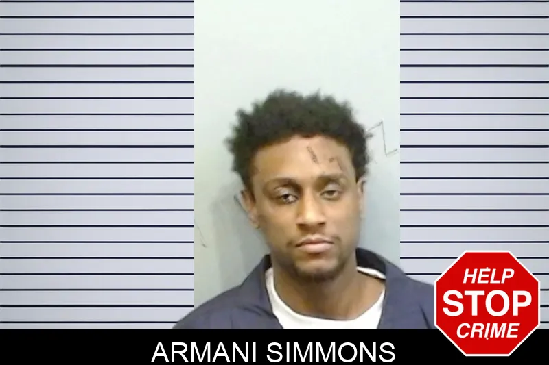 Armani Simmons mugshot – Fulton County , Georgia Armani Simmons mugshot
