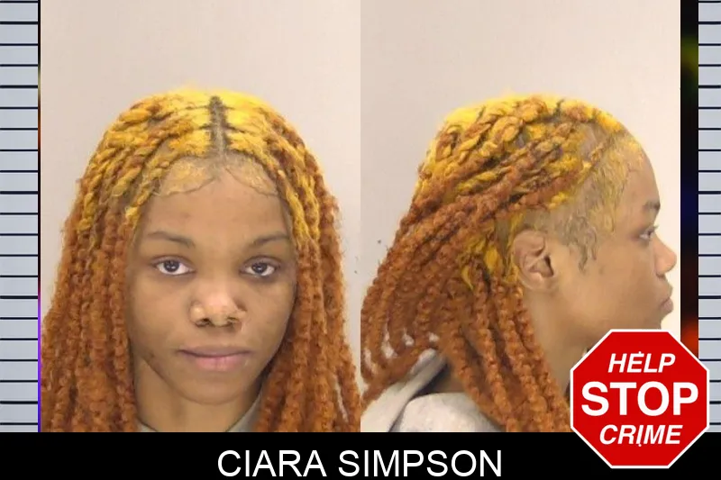 Ciara Simpson Mugshots