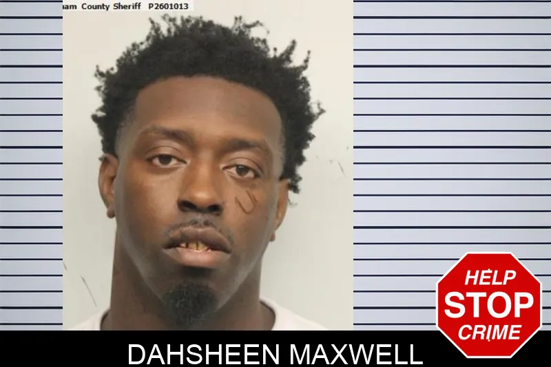 Dahsheen Maxwell mugshot