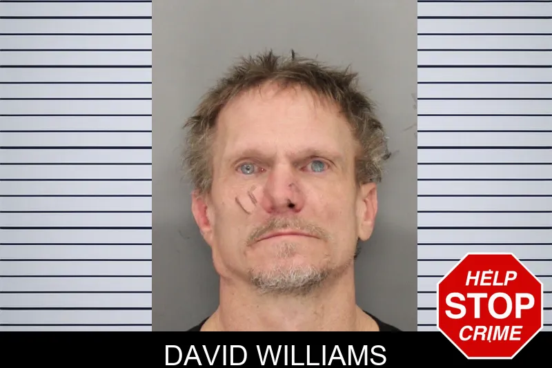 David Williams mugshot