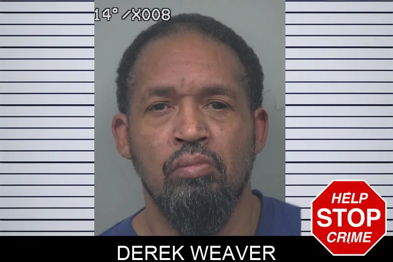 Derek Weaver mugshot