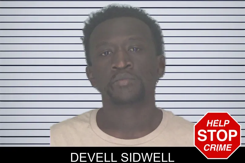 Devell Sidwell mugshot