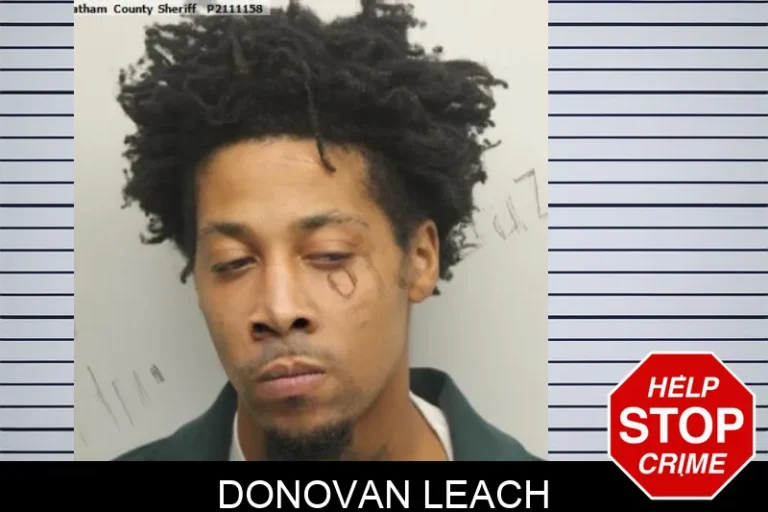 Donovan Leach mugshot – Chatham County , Georgia Donovan Leach