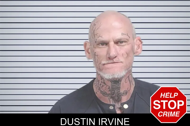 Dustin Irvine mugshot