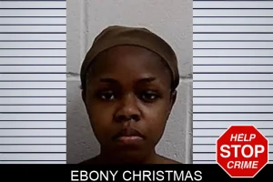 Ebony Christmas mugshot