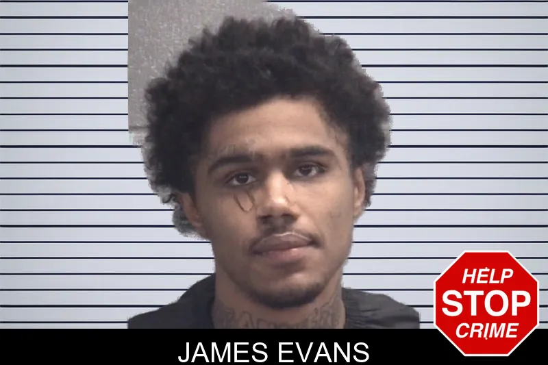 James Evans mugshot