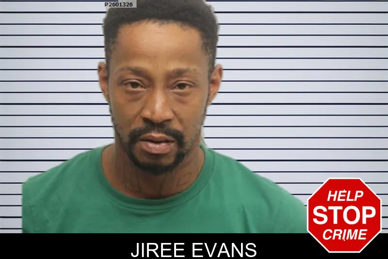 Jiree Evans mugshot