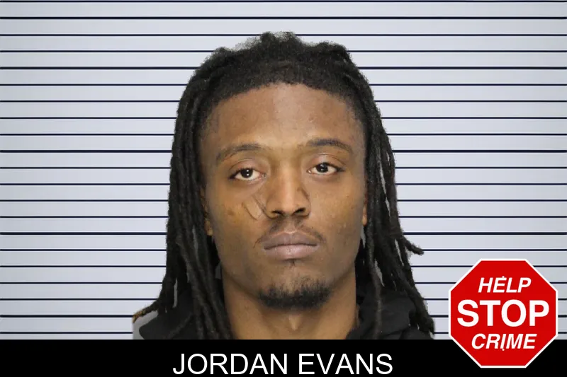 Jordan Evans mugshot