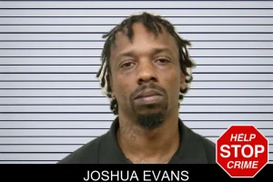 Joshua Evans mugshot