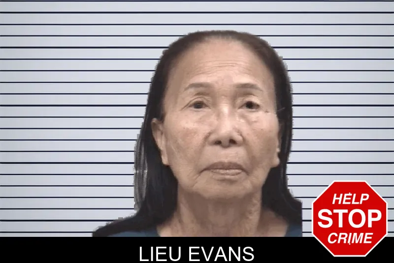 Lieu Evans mugshot