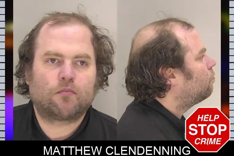 Matthew Clendenning mugshot