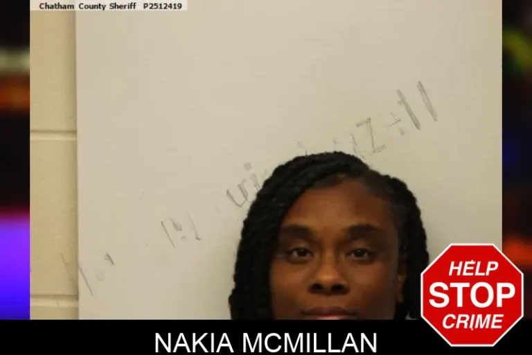 Nakia McMillan mugshot – Chatham County , Georgia Nakia McMillan