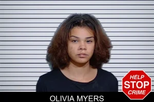 Olivia Myers mugshot
