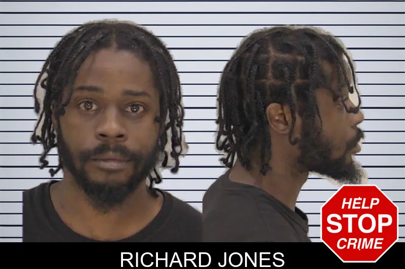 Richard Jones mugshot
