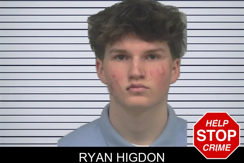 Ryan Higdon mugshot