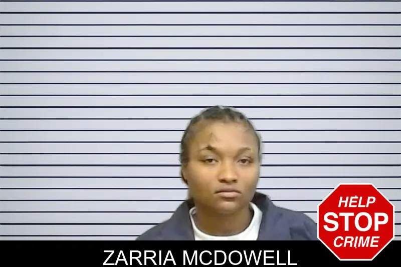 Zarria McDowell mugshot