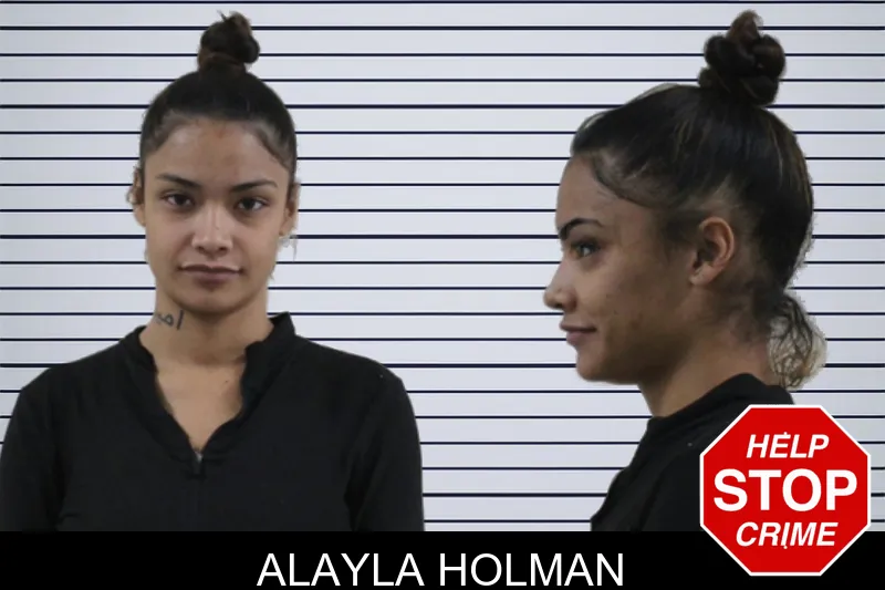 Alayla Holman mugshot