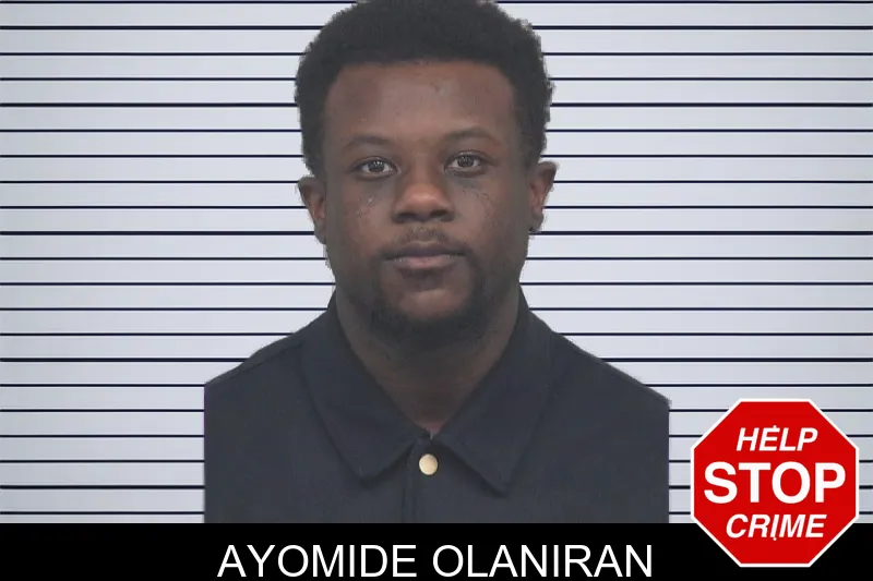 Ayomide Olaniran mugshot