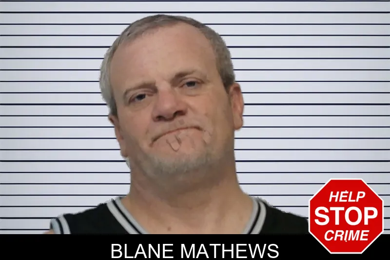 Blane Mathews mugshot