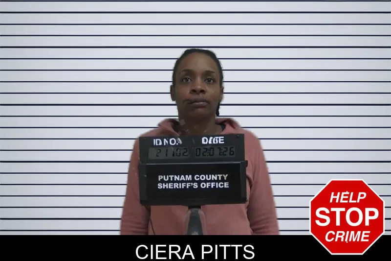 Ciera Pitts mugshot – Putnam County , Georgia Ciera Pitts mugshot