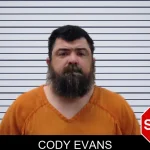 Cody Evans mugshot