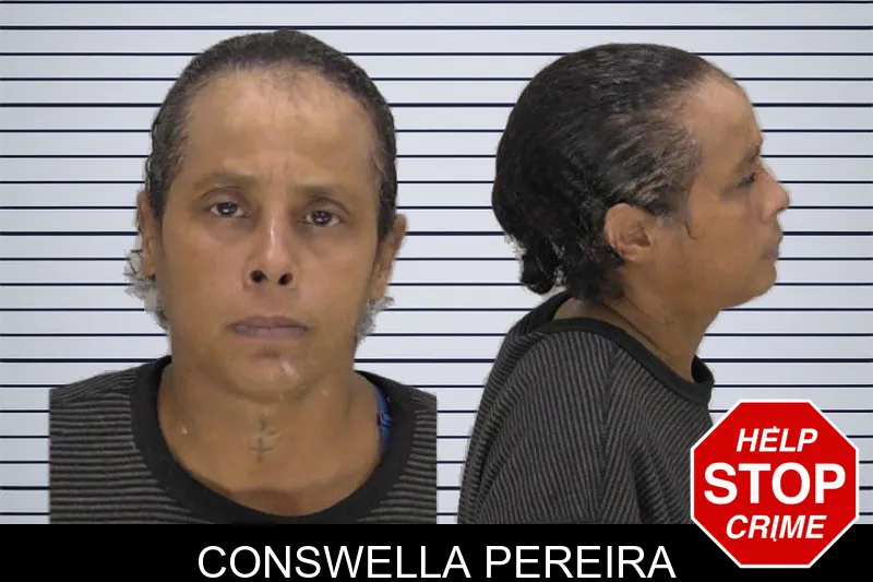 Conswella Pereira mugshot