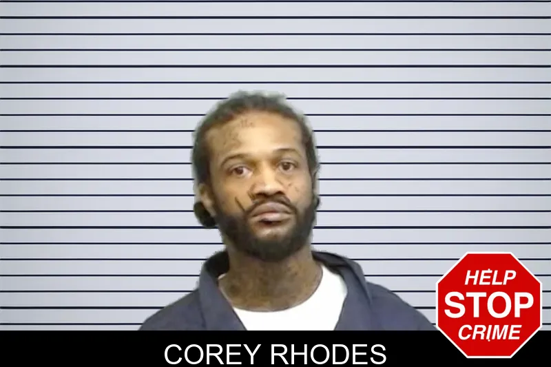 Corey Rhodes mugshot