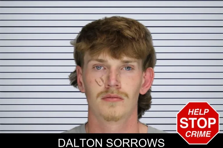 Dalton Sorrows mugshot – Cobb County , Georgia Dalton Sorrows