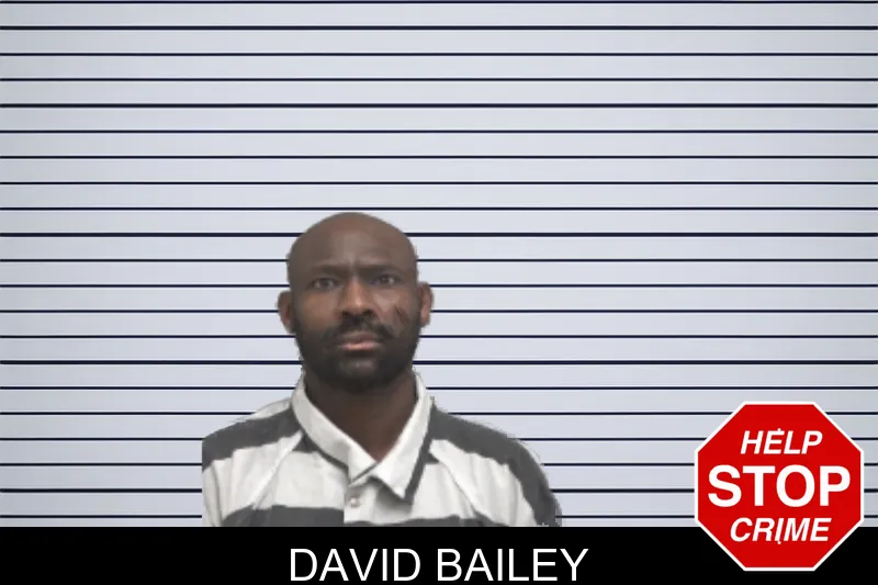 David Bailey mugshot